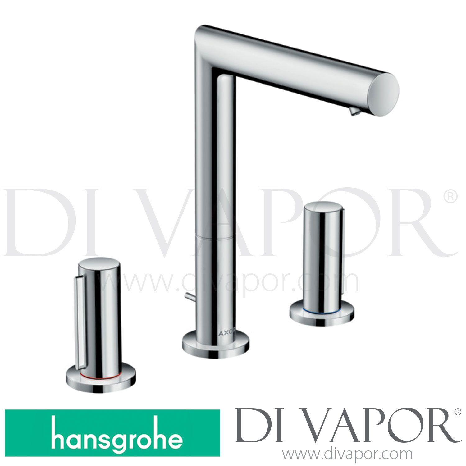 Hansgrohe 45133000 AXOR Uno 3Hole Basin Mixer 200 with Zero Handles