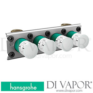 Hansgrohe 45443180 Basic Set for Thermostat for Exposed/ Concealed Installation for 3 Functions >04/19 Spare Parts