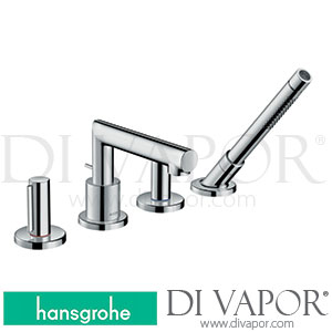 Hansgrohe 45444000 AXOR Uno 4-Hole Rim Mounted Bath Mixer with Zero Handles >04/17 Spare Parts
