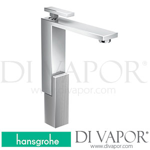 Hansgrohe 46032009 AXOR Edge Single Lever Basin Mixer 280 for Wash Bowls with Push-Open Waste Set - Diamond Cut 2 Ticks >04/20 Spare Parts