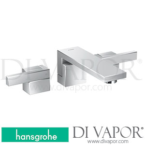 Hansgrohe 46060000 AXOR Edge 3-Hole Basin Mixer for Concealed Installation Wall-Mounted with Spout 190 Mm and Push-Open Waste Set >04/19 Spare Parts