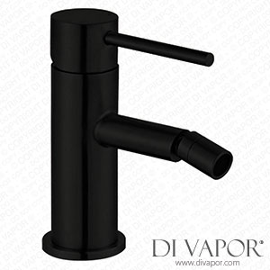 ZU? Bidet Mixer Tap Stylish Rounded Brass Matte Black Finish Includes Hardware Hose and Cartridge Spare Parts