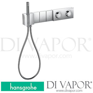 Hansgrohe 46711000 AXOR Edge Thermostatic Module Select 540/100 for Concealed Installation for 3 Functions - Diamond Cut >07/19 Spare Parts