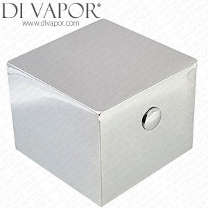 Square Chrome Flow Control Handle for Better Bathrooms Shower Valve - 46DT Compatible Spare