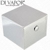 Square Chrome Flow Control Handle for Better Bathrooms Shower Valve - 46DT Compatible Spare