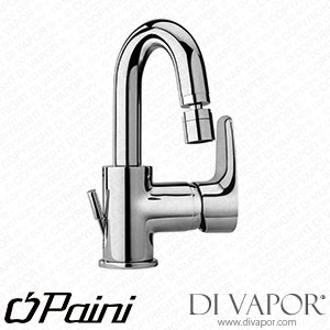 Paini 47CR251 Parallel Single Lever Bidet Mixer with Swivel Tube Spout 1