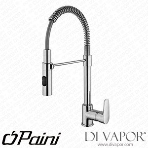 Paini 47CR555 Parallel Single Lever Kitchen Mixer with Spring and Swivel Spout Spare Parts