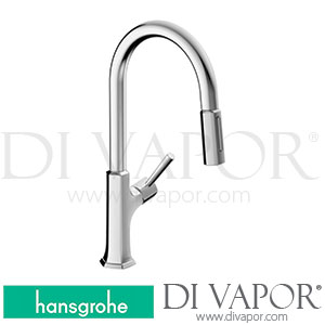 Hansgrohe 04827000 Locarno Single Lever Kitchen Mixer 230, Pull-Out Spray, 2Jet, Sbox Spare Parts >02/21