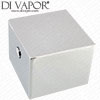 Square Chrome Flow Control Handle for Mode Ellis Shower Valve - 49P98 Compatible Spare