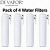 Bower K-5 Boiling Water Carbon Filter and Housing 4 Pack Compatible Replacement