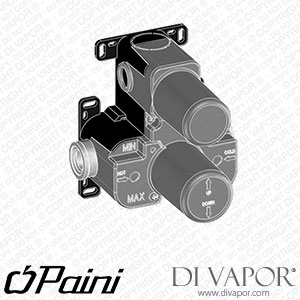 Paini 50CC691THWB Universal Built-In Thermostatic Shower Mixer 2-Way Rotary Diverter Valve Spare Parts