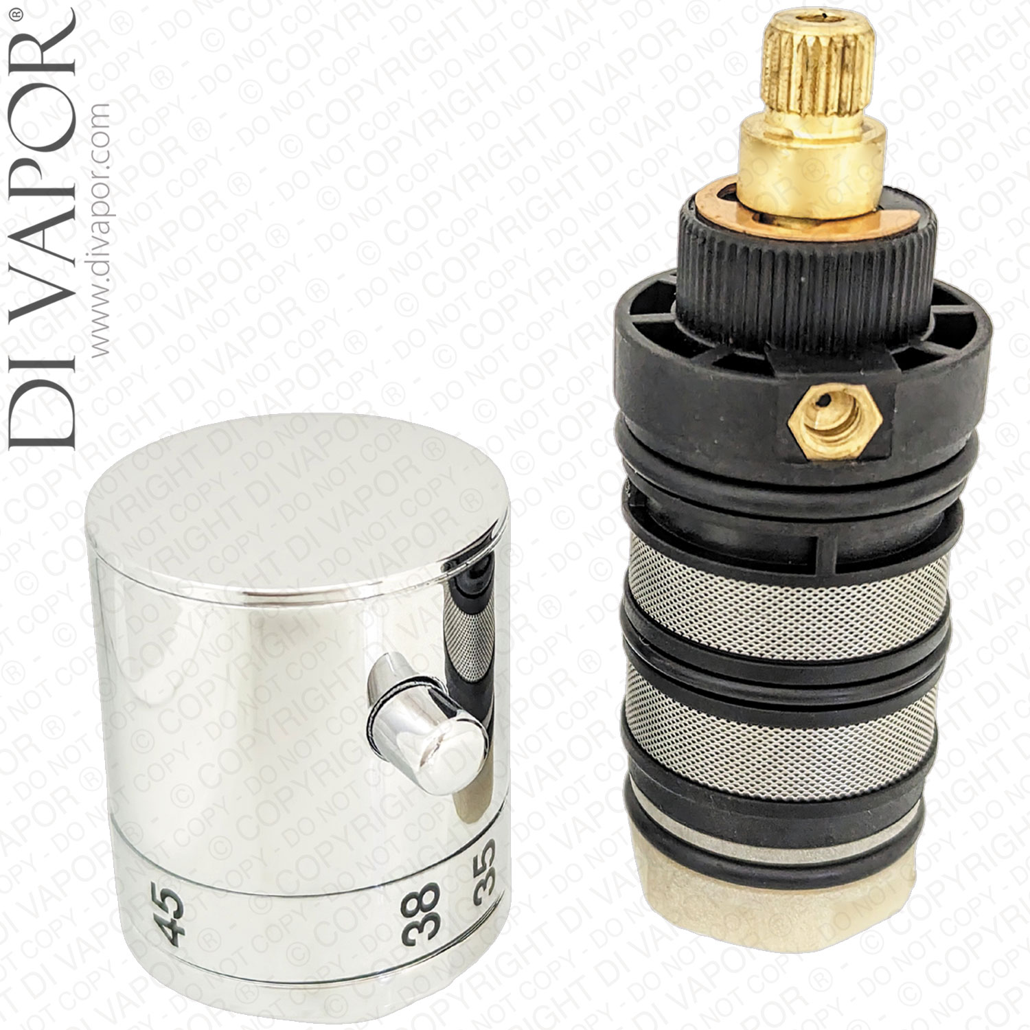 Aqualisa 518115 Thermostatic Cartridge and Control Knob for Midas 200