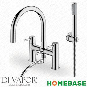 Homebase 519785 Aber Bath Shower Mixer Tap - Chrome Spare Parts