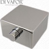 Better Bathrooms Square 42mm x 42mm Temperature Control Handle for BEB77627 Thermostatic Cartridge - 523A4Q Compatible Spare