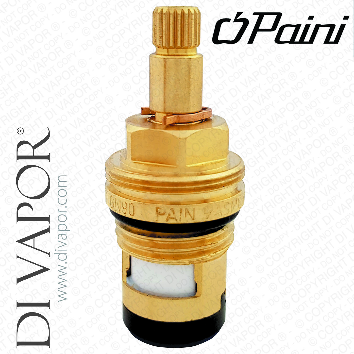 Paini 53CC581AD Tap Cartridge Replacement - Cold Side - 20 Spline, 1/2 Inch Compatible 544 Valve