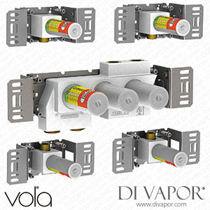 Vola Thermostatic Mixer with 4-Way Diverter Including 4 Separate Outlet Sockets, 200M (5400A4) Spare Parts