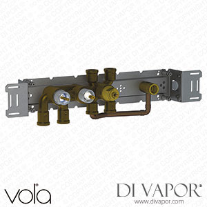 Vola Thermostatic Mixer with 4-Way Diverter, One Premounted Outlet Socket (5400FVA4) Spare Parts