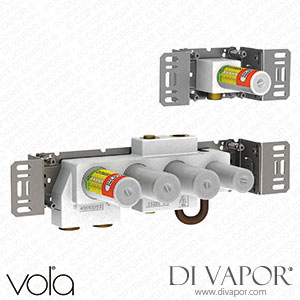 Vola Thermostatic Mixer with Diverter and Fixed Outlet Socket and One Separate Outlet Socket, 200M (5400N) Spare Parts