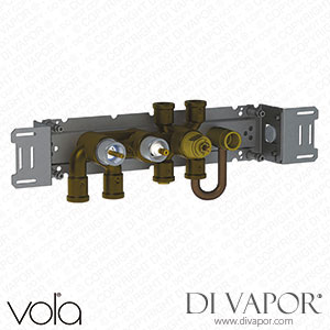 Vola Thermostatic Mixer with 3-Way Diverter, One Fixed Outlet Socket (5400NVA3) Spare Parts