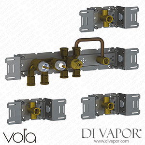 Vola Thermostatic Mixer with 4-Way Diverter (5400RA4) Spare Parts