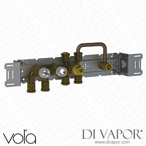 Vola Thermostatic Mixer with Diverter and Fixed Outlet Socket (5400RV) Spare Parts
