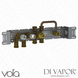 Vola Thermostatic Mixer with 3-Way Diverter and Fixed Outlet Socket (5400RVA3) Spare Parts