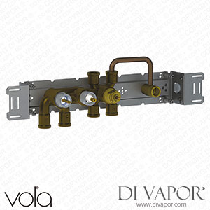 Vola Thermostatic Mixer with 4-Way Diverter and Fixed Outlet Socket (5400RVA4) Spare Parts