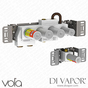 Vola Thermostatic Mixer with Diverter, Fixed Outlet Socket, and One Separate Outlet Socket (5400T) Spare Parts