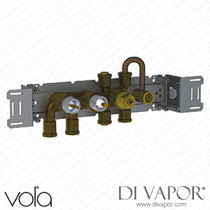 Vola Thermostatic Mixer with Diverter and One Premounted Outlet Socket (5400TV) Spare Parts