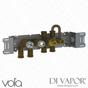 Vola Thermostatic Mixer with 4-Way Diverter and One Premounted Outlet Socket (5400TVA4) Spare Parts