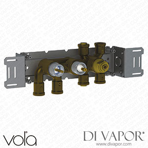 Vola Thermostatic Mixer with Diverter, Without Outlet Sockets (5400V) Spare Parts