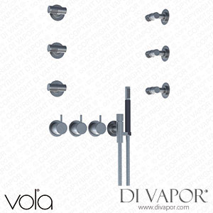 Vola 3/4 Inch Thermostatic Mixer (5471R-6X081K) Spare Parts