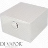 Fairford (14120698) Shower Valve Square 42mm x 42mm Flow Control Handle Compatible Spare