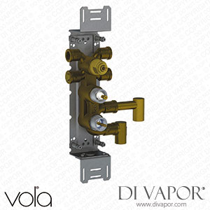 Vola Thermostatic Mixer with Diverter, for Vertical Mounting, Without Outlet Sockets (5600V) Spare Parts
