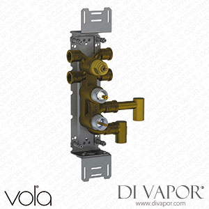 Vola Thermostatic Mixer with 4-Way Diverter for Vertical Mounting (5600VA4) Spare Parts