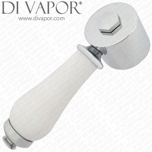 Diverter Handle Assembly for Bath Shower Mixer - 19 Splines - Chrome