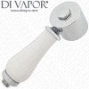 Diverter Handle Assembly for Bath Shower Mixer 19 Splines Chrome 5688844