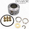 Dual Control Thermostatic Shower Valve Temperature Control Handle with Button