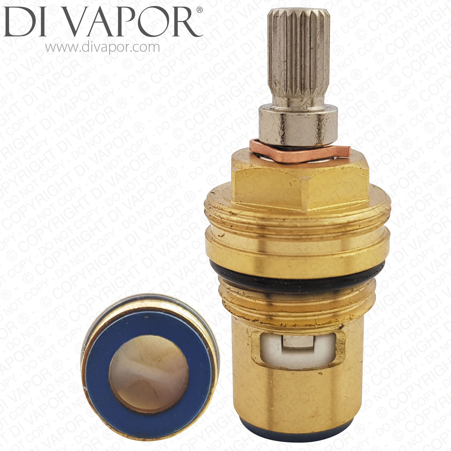 Kingston Brass KSRP3891C Ceramic Disc Cartridge Replacement - Raw Finish, 2-13/16 Inch Height - View #11