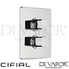 Cifial 600021CU Cudo Thermostatic Shower Valve Spare Parts