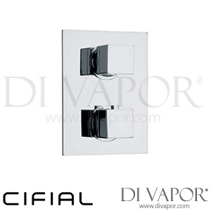 Cifial 600021SQ Quadrado Thermostatic Shower Valve 1 Outlet Spare Parts