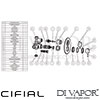 Cifial 600021SY Techno 65 Concealed Thermostatic Shower Valve 1 Outlet Dimension