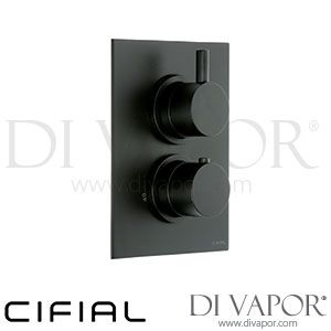 Cifial 600021TH-614 Black Techno Thermostatic Shower Valve 1 Outlet Spare Parts