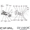 Cifial 600021TH-X11 PVD X11 Thermostatic Shower Valve 1 Outlet Dimension