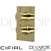 Cifial 600021TH-X11 PVD X11 Thermostatic Shower Valve 1 Outlet Spare Parts