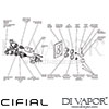 Cifial 600021TH-X20 PVD X20 Thermostatic Shower Valve 1 Outlet Dimension