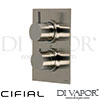 Cifial 600021TH-X20 PVD X20 Thermostatic Shower Valve 1 Outlet Spare Parts
