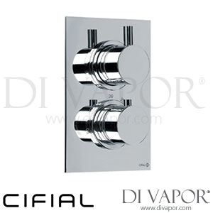 Cifial 600021TH Technovation 465 Chrome | Black Thermostatic Shower Valve 1 Outlet Spare Parts