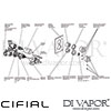Cifial 600021THX300 Techno X300 Thermostatic Valve 1 Outlet Shower Dimension