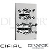 Cifial 600021THX300 Techno X300 Thermostatic Valve 1 Outlet Shower Spare Parts